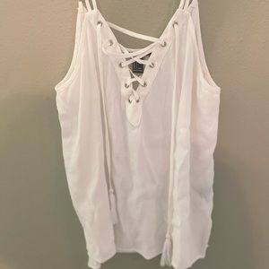 Lace up cami